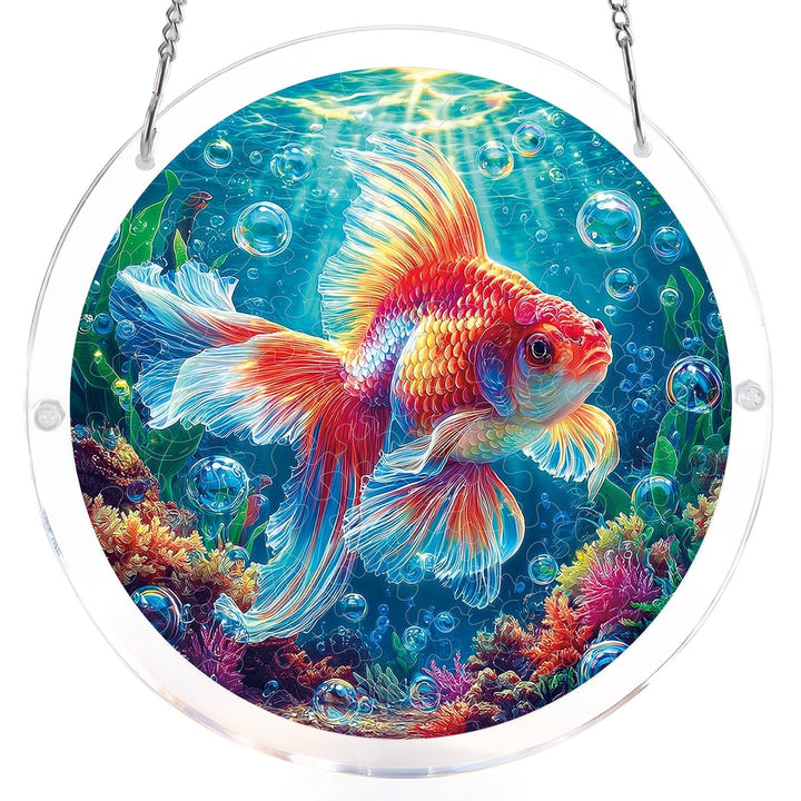 Starflame Goldfish Light Suncatcher-Acrylic Window Art