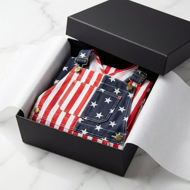 American Flag Overalls for July 4th &amp; America 250 Celebrations