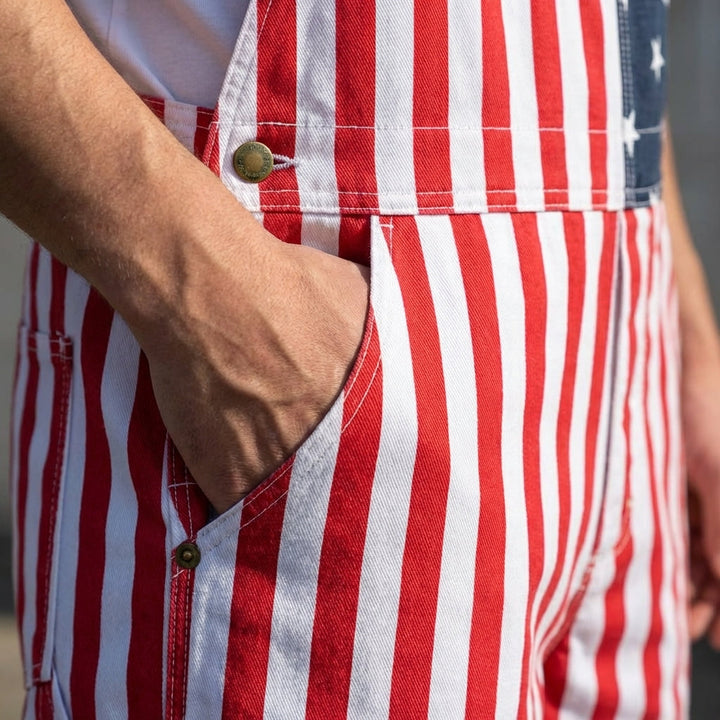 American Flag Overalls for July 4th &amp; America 250 Celebrations