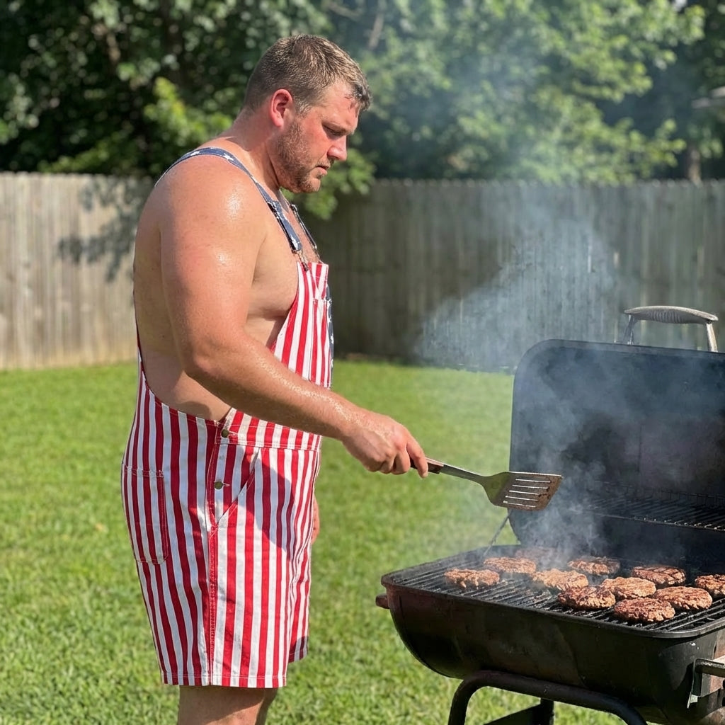 American Flag Overalls for July 4th &amp; America 250 Celebrations
