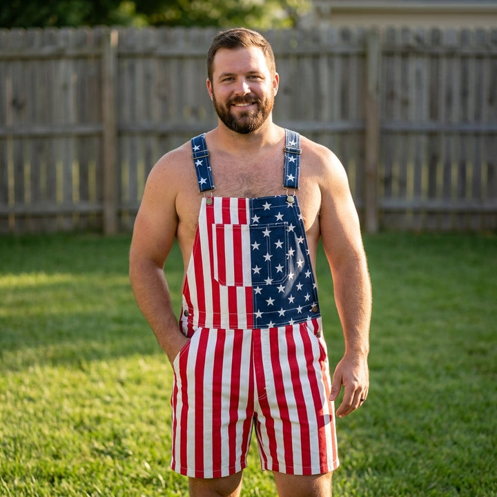 American Flag Overalls for July 4th &amp; America 250 Celebrations