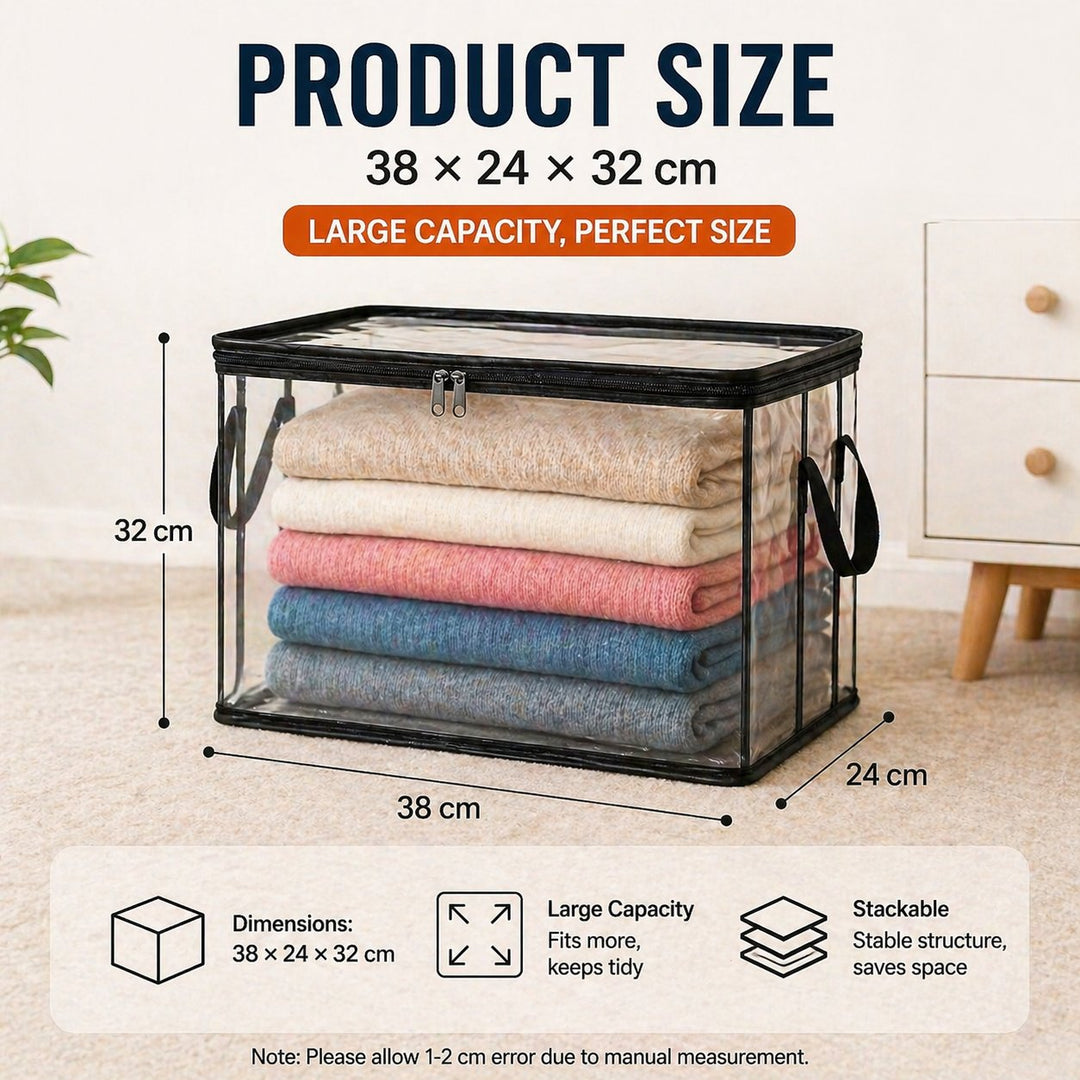 🔥Limited TimePromotion 49% OFF 📦Large Heavy-Duty Thick Plastic Clear Storage Bag for Clothes, Moving &amp; Storage