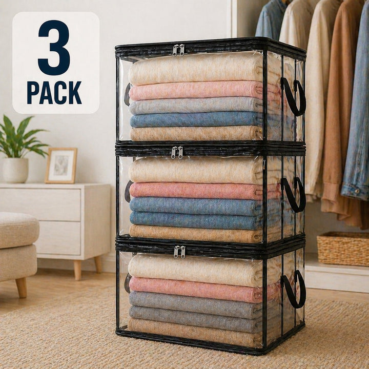 🔥Limited TimePromotion 49% OFF 📦Large Heavy-Duty Thick Plastic Clear Storage Bag for Clothes, Moving &amp; Storage