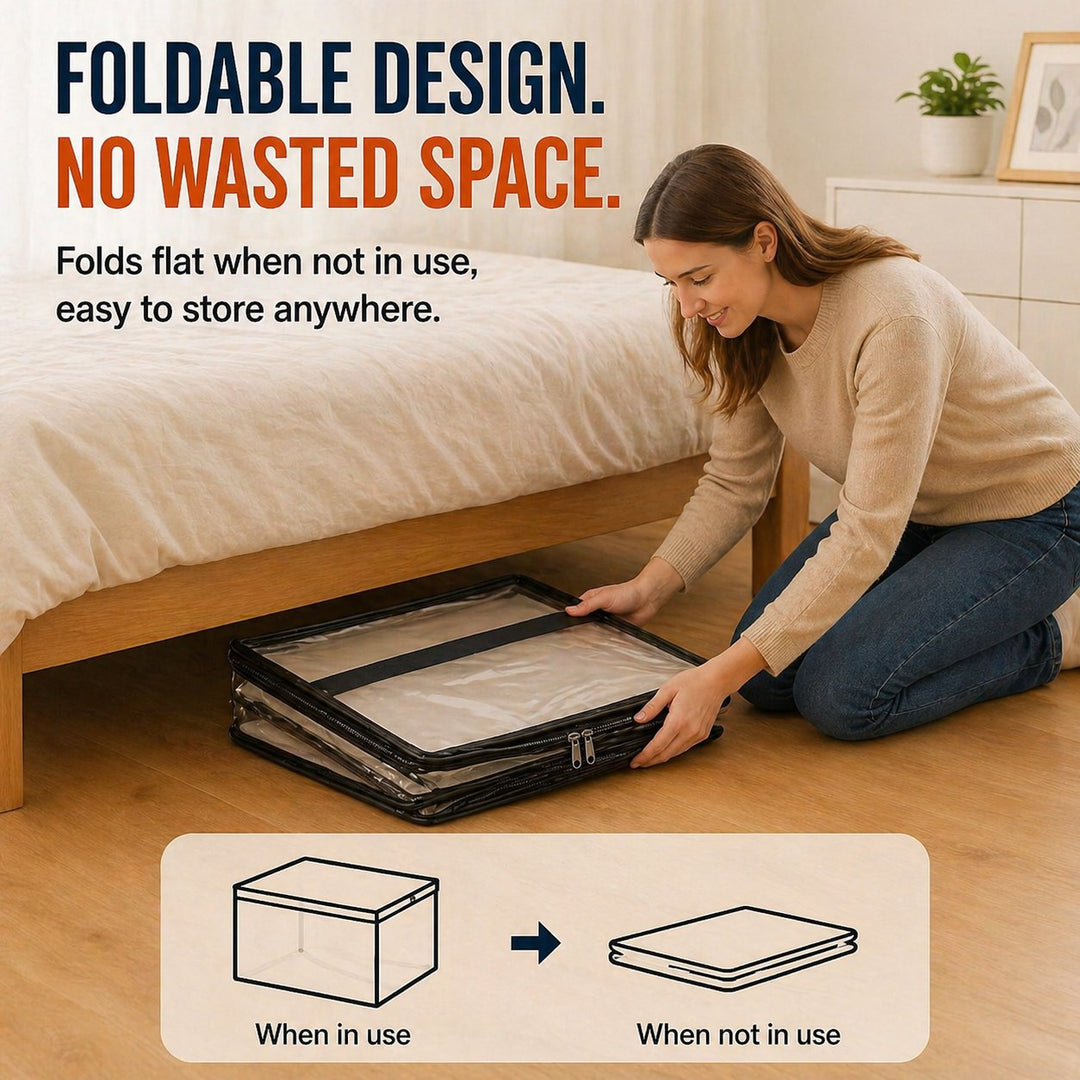 🔥Limited TimePromotion 49% OFF 📦Large Heavy-Duty Thick Plastic Clear Storage Bag for Clothes, Moving &amp; Storage